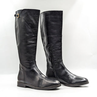 Cole Haan Wmn Harrington Grand OS Black Leather Riding Tall Fashion Boots sz 9.5