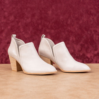 Jeffrey Campbell Women Rosalee Ivory Leather Western Cowboy Boots size 7.5