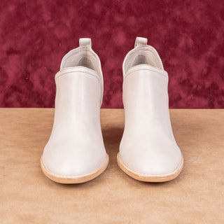 Jeffrey Campbell Women Rosalee Ivory Leather Western Cowboy Boots size 7.5
