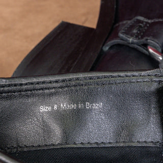 Dolce Vita Women Evi Black Leather Moto Biker Metal Harness Fashion Mid Boots 8