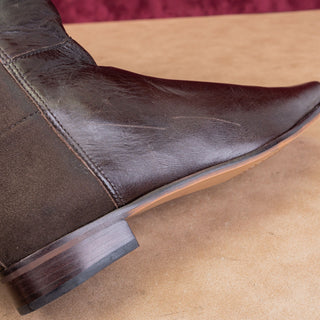 Vince Camuto Women Librina Brown Leather Zip Riding Tall boots sz 8.5