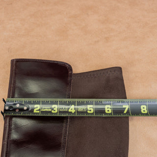 Vince Camuto Women Librina Brown Leather Zip Riding Tall boots sz 8.5