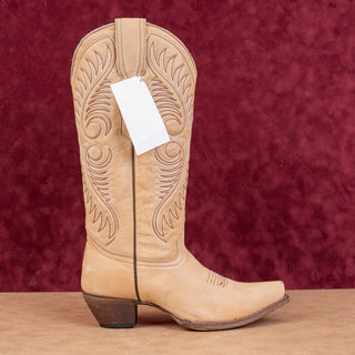 Circle G by Corral Woman Sand Cowhide Leather Western Cowboy Knee Boots sz 7.5
