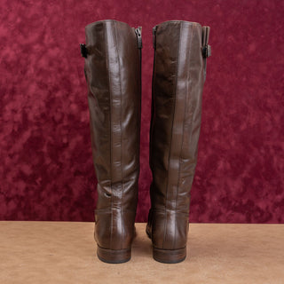 Paul Green Women Vintage Y2K Brown Leather Equestrian Riding Boots 8.5US AUS 6