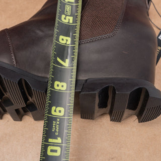 Sorel Wmn Joan Artic Waterproof Dark Brown Leather Platform Chelsea Boots 10.5