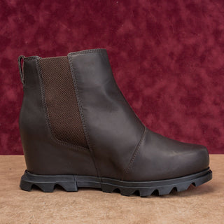 Sorel Wmn Joan Artic Waterproof Dark Brown Leather Platform Chelsea Boots 10.5