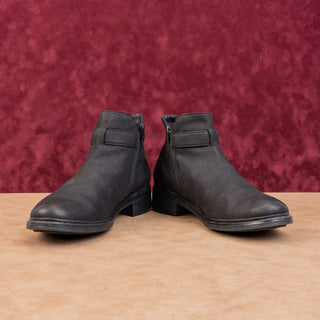 Josef Siebel Women Selena 17 Black Buckle Leather Ankle Boots 10-10.5US EUR41