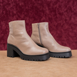 Jeffrey Campbell Women Putty Festival Party Leather Platform Ankle Boots sz 10