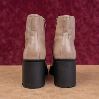 Jeffrey Campbell Women Putty Festival Party Leather Platform Ankle Boots sz 10