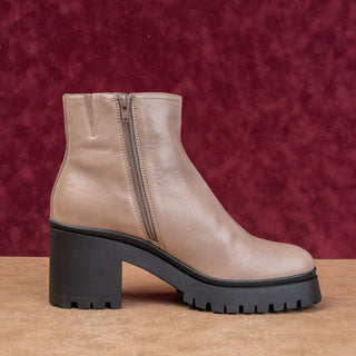 Jeffrey Campbell Women Putty Festival Party Leather Platform Ankle Boots sz 10