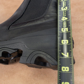 Sorel Women Brex Waterproof True Black Leather Platform Chelsea Boots sz 9