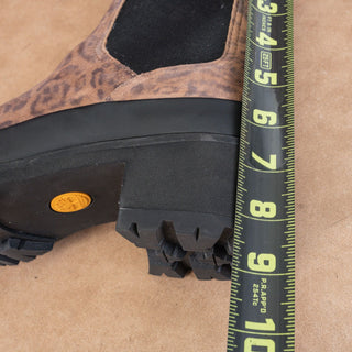 Timberland Women Kori Leopard Print Leather Block Heel Ankle Chelsea Boots sz 8