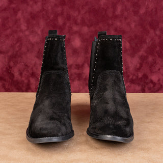 Paul Green Women Bailey Studded Black Suede Slip Chelsea Ankle Boots 9.5US AUS7