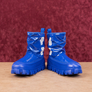 UGG Women Classic Brellah Regal Blue Plush Faux Fur Lined Snow Boots sz 6