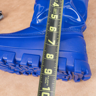 UGG Women Classic Brellah Regal Blue Plush Faux Fur Lined Snow Boots sz 6