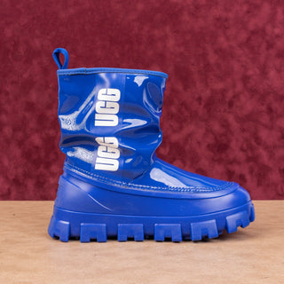 UGG Women Classic Brellah Regal Blue Plush Faux Fur Lined Snow Boots sz 6