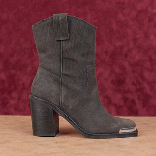 Dolce Vita Women Falon Onyx Leather Western Cowboy Ankle Boots sz 6.5