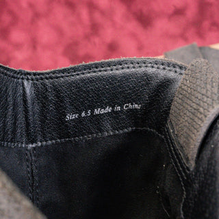 Dolce Vita Women Falon Onyx Leather Western Cowboy Ankle Boots sz 6.5