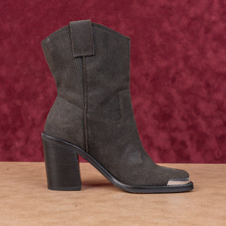 Dolce Vita Women Falon Onyx Leather Western Cowboy Ankle Boots sz 6.5