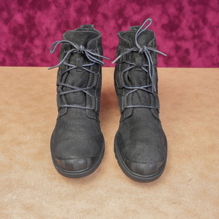Sorel Women Toronto Waterproof Black Suede Lace-up Wedge Ankle Boots sz 9