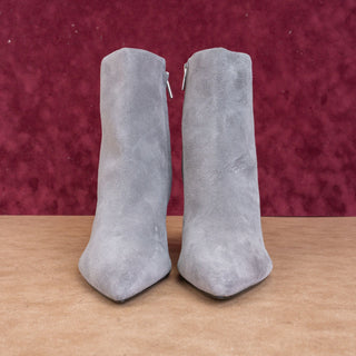 Calvin Klein Women Finch Grey Suede Pointy Toe Ankle Boots Size 9