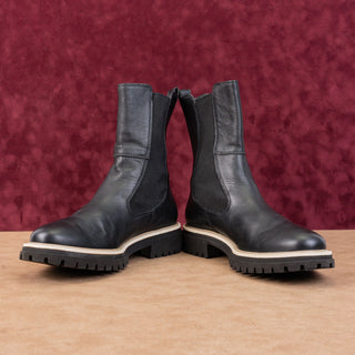 Paul Green Women Half Lug Sole Black Chelsea Leather Boots 9 US AUS 6.5