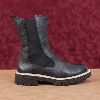 Paul Green Women Half Lug Sole Black Chelsea Leather Boots 9 US AUS 6.5