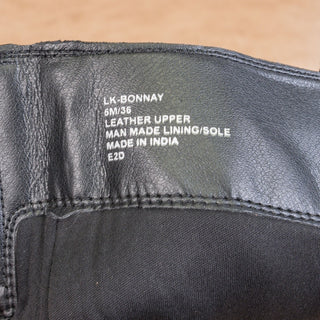 Lucky Brand Women Black Suede Western Cowboy Zip Knee Boots Sz 5 EUR 36