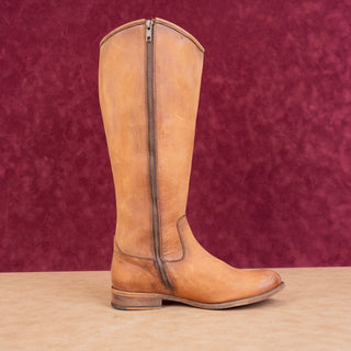 Frye Women Melissa Zip Brown Leather Riding Equestrian Knee Boots sz 8.5