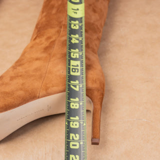 Veronica Beard Women Lisa Brown Suede Wide Calf Dress Fashion Boots sz 10