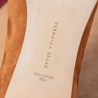Veronica Beard Women Lisa Brown Suede Wide Calf Dress Fashion Boots sz 10
