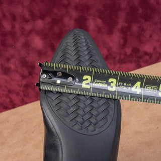 Cole Haan Women Go to Block Black Leather GrandOS Stretch Zip Pointy Boots 8.5