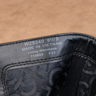 Cole Haan Women Go to Block Black Leather GrandOS Stretch Zip Pointy Boots 8.5