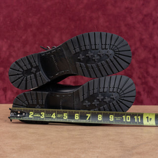 Cole Haan Women Country Black Leather Waterproof Vibram Lug Ankle Boots sz 8.5