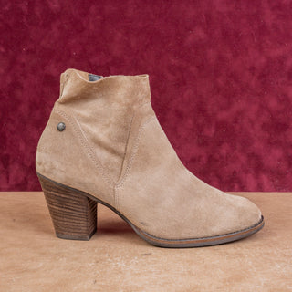 Paul Green Wmn Nora Taupe Suede Classic Western Boho Ankle Boots 9.5US AUS7