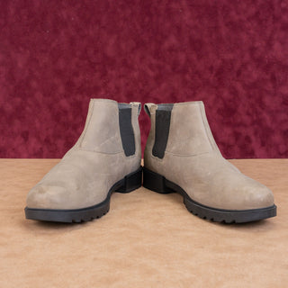 Sorel Women Emelie II Grey Stone Nubuck Chelsea Ankle Boots sz 11