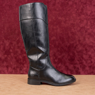 Lucky Brand Women Black Leather Fashion Riding Equestrian Knee Boots 8US EUR39