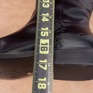 Lucky Brand Women Black Leather Fashion Riding Equestrian Knee Boots 8US EUR39