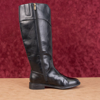 Lucky Brand Women Black Leather Fashion Riding Equestrian Knee Boots 8US EUR39