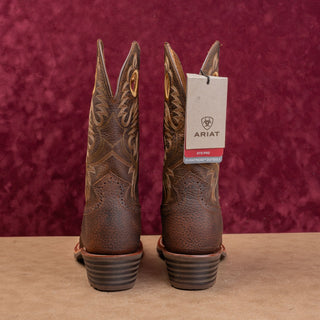 Ariat Work Men Heritage Roughstock Oiled Row Leather Wide Square Toe Boots 10.5