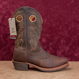Ariat Work Men Heritage Roughstock Oiled Row Leather Wide Square Toe Boots 10.5