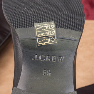 JCrew Harper Vintage Y2K Dark Brown Leather Riding Equestrian Zip Tall Boots 5.5