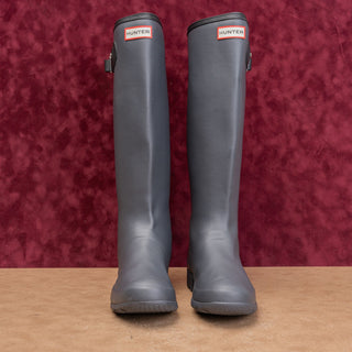 Hunter Women Original Tour Farm Barn Black Wellies Rain Rubber Boots 8US EUR39