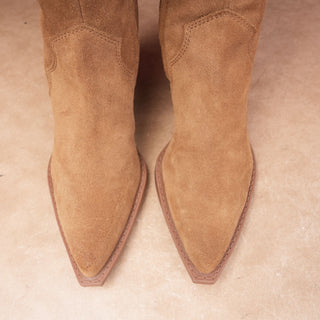 Dolce Vita Women Brown Suede Festival Western Cowboy Knee Zip Boots sz 8.5