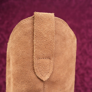 Dolce Vita Women Brown Suede Festival Western Cowboy Knee Zip Boots sz 8.5