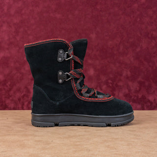 UGG Women Classic Weather Hiker Hi Black Suede Hiking Boots sz 10