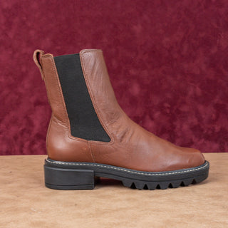 Bernardo Women Dublin Brown Leather Slip-on Chelsea Ankle Boots sz 6