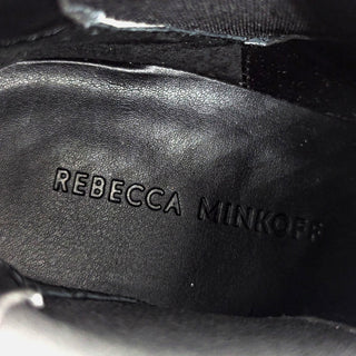 Rebecca Minkoff Darsea Cylinder Heel Black Leather Chelsea Boots sz 7.5
