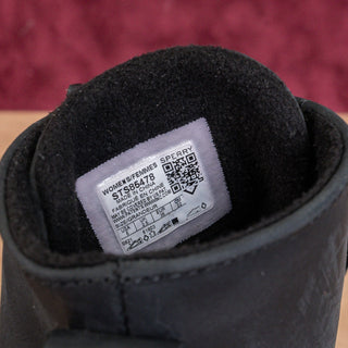 Sperry Women Saltwater Heel Black leather Rain Duck Boots sz 6US EUR36