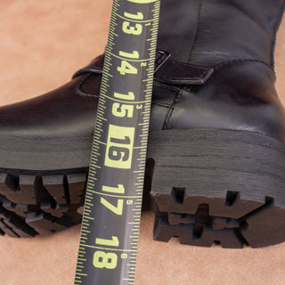 Lucky Brand Women Citere Black Leather Zip Riding Moto Tall Boots 7US EUR 37.5